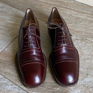 SANTONI Vintage Cap-toe Oxford